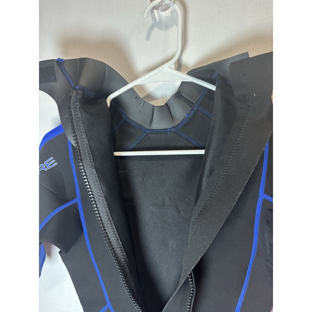 Bare 2mm Sport Shorty Wetsuit Men's LJ Black Blue Back Zip Neoprene - Picture 11 of 16